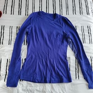 Blue long sleeve lululemon